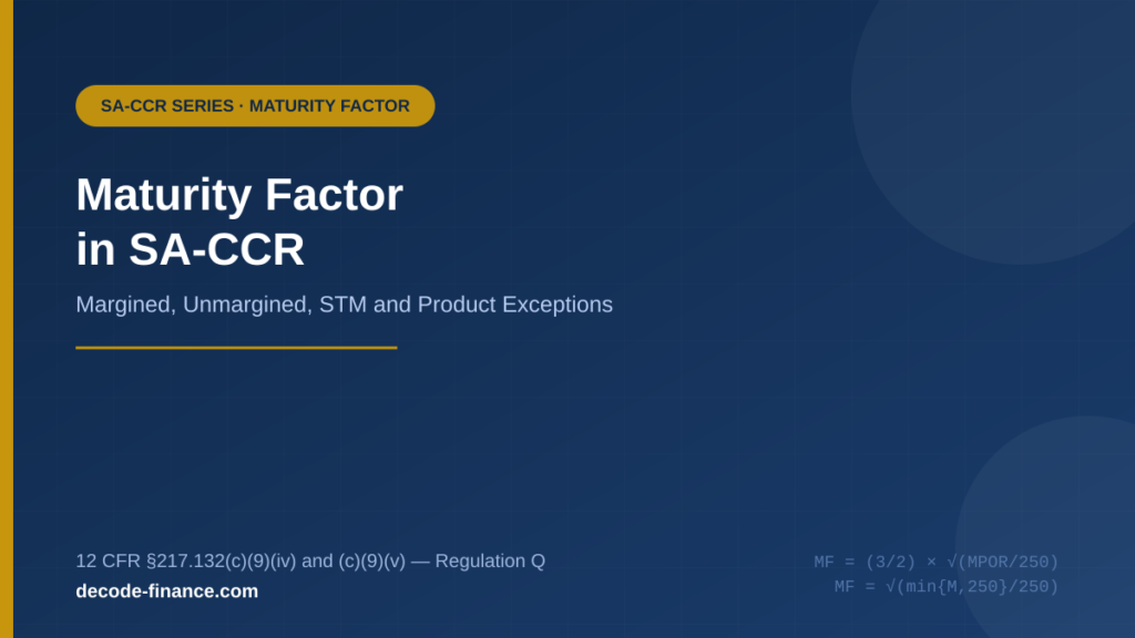 Maturity Factor