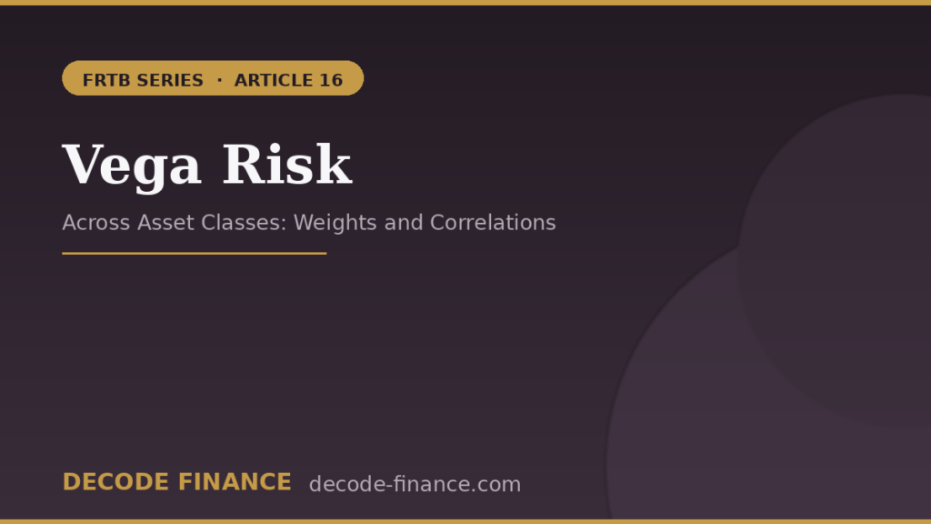 Vega Risk, FRTB